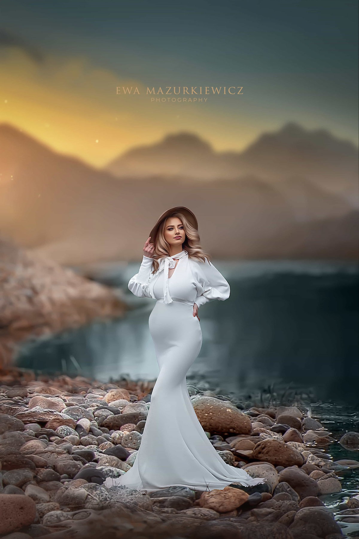 pregnancy photoshoot dress Glorioza long sleeve maternity gown outdoor