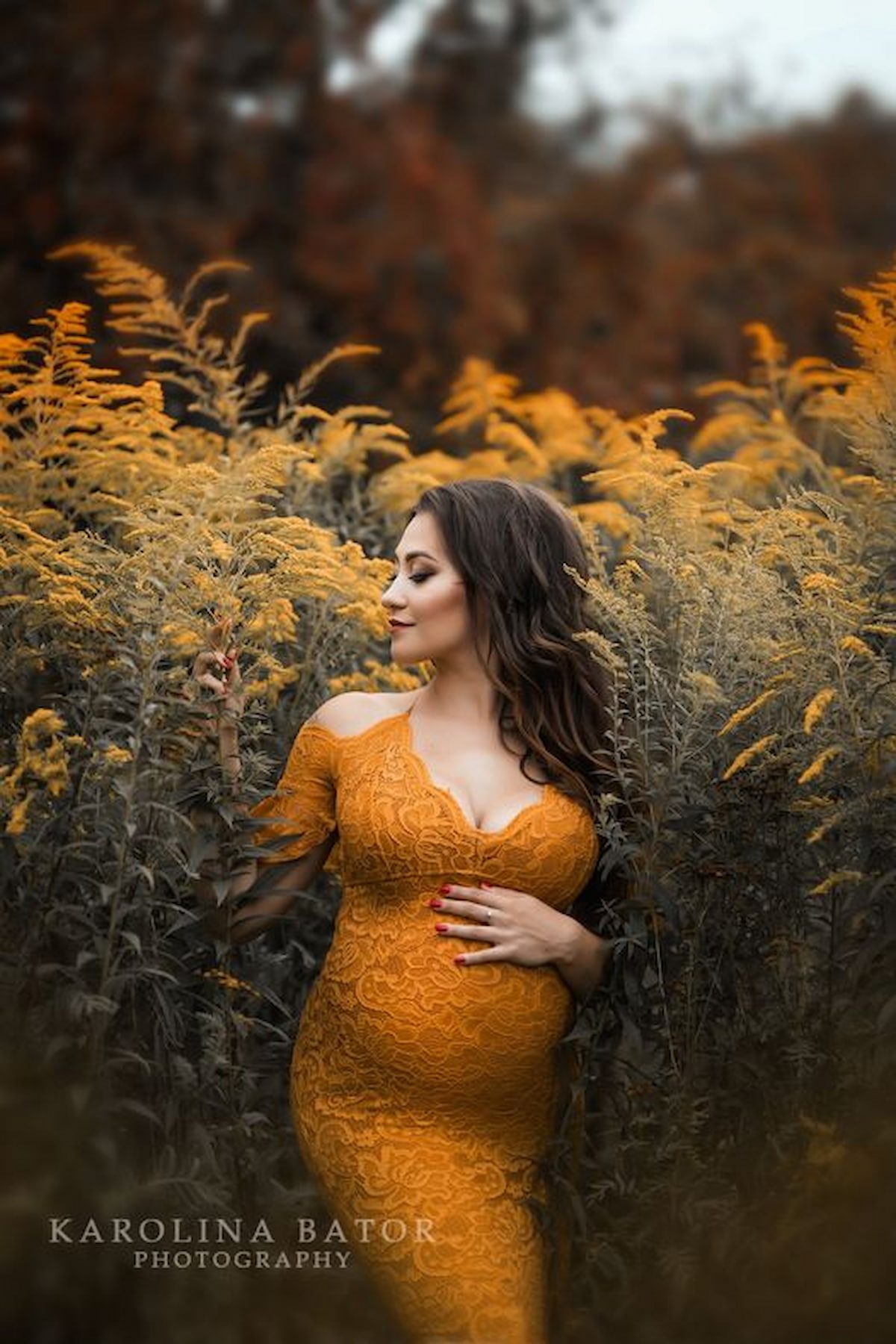 pregnancy photoshoot dress mermaid silhouette lace