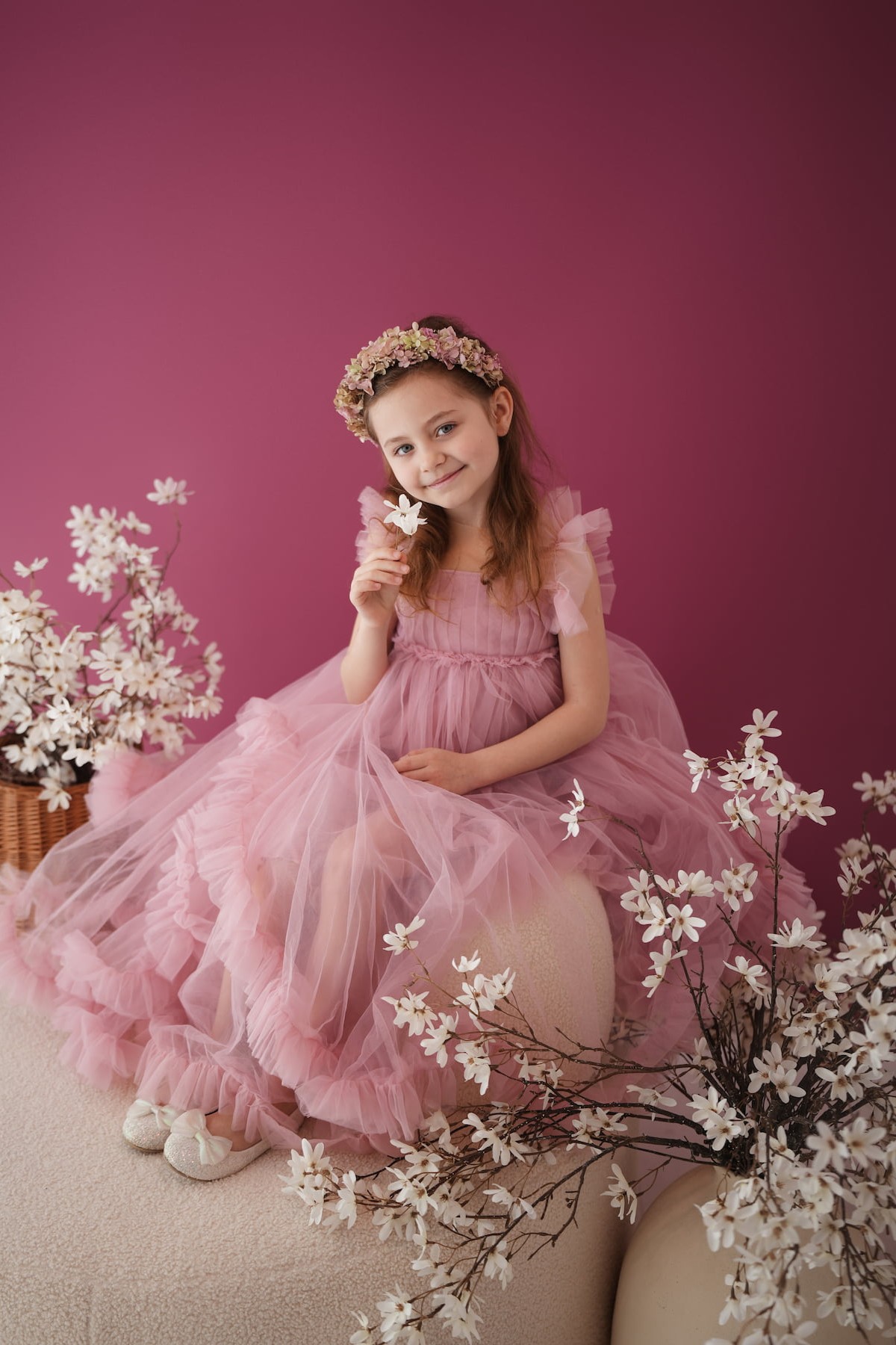 Paloma tulle kids dress for photography sessions