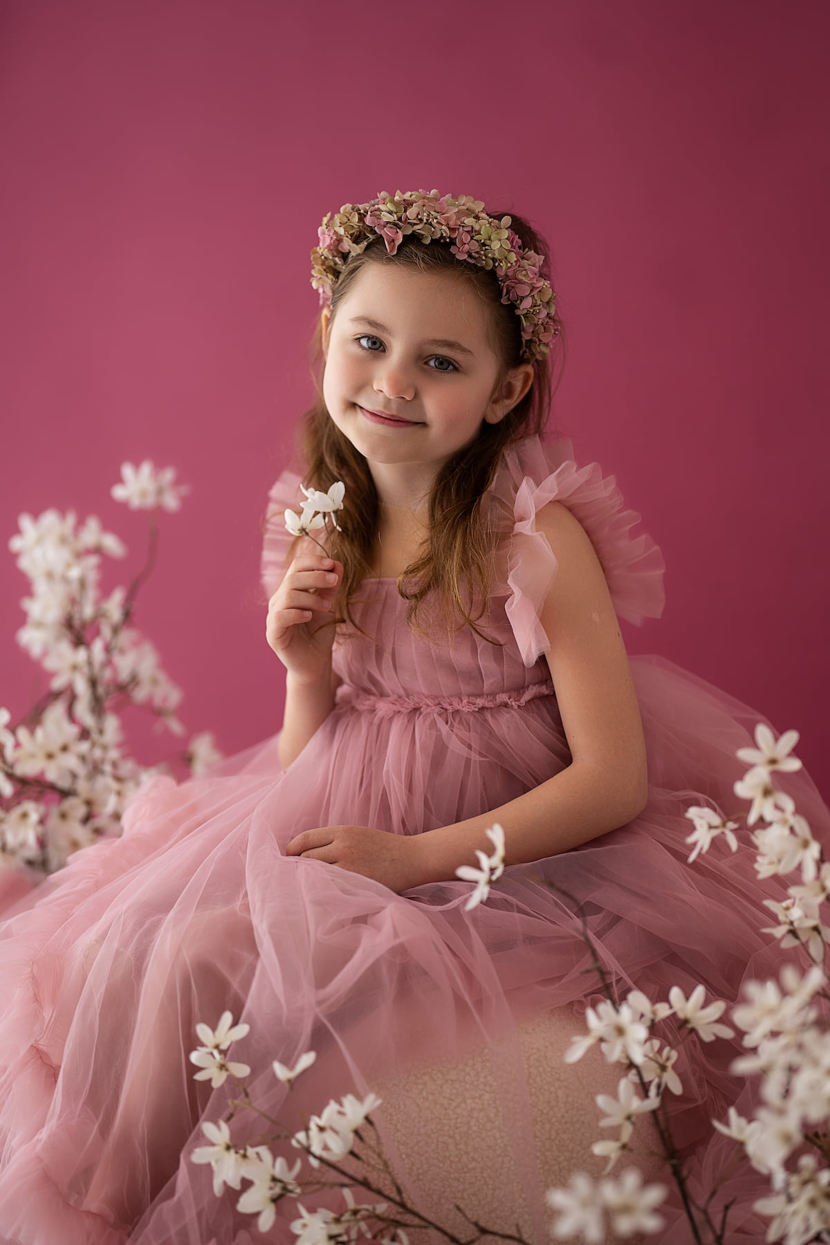 Pink Paloma kids dress for fine art photography